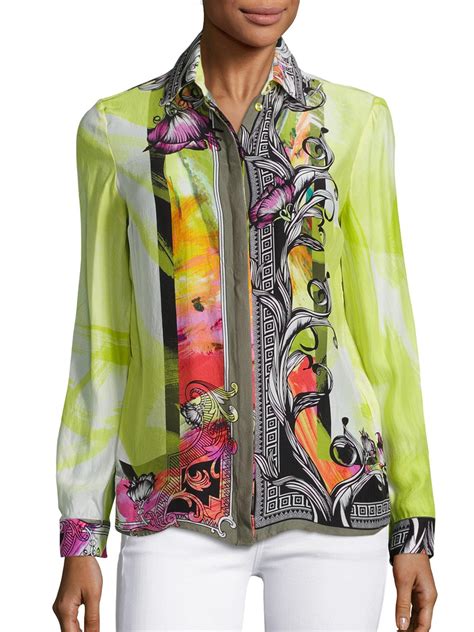 versace look blouse|versace blouses for women.